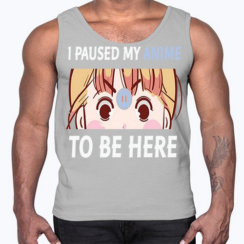 I Paused My Anime To Anime 244#- anime- Cotton Tank
