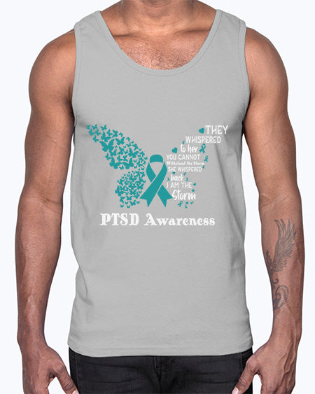 I am the storm PTSD 20#- PTSD- Cotton Tank