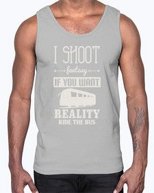 I shoot fantasy If you want reality ride the bus 2#- bus- Cotton Tank