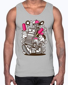 Ice Cream Truck 1173#- ice cream- Cotton Tank