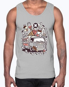 Ice Cream Van 1174#- ice cream- Cotton Tank