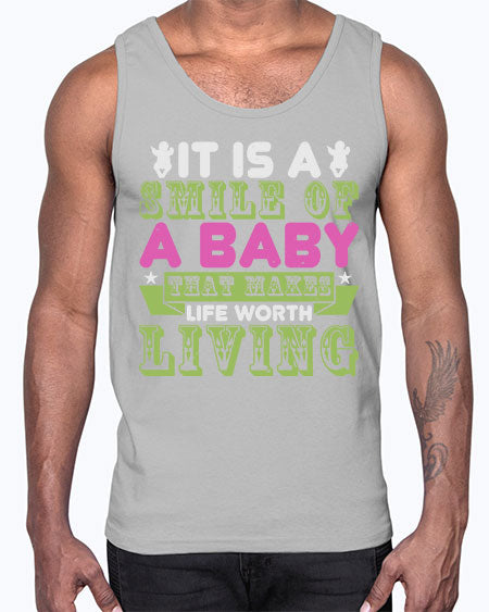 It is a smile of a baby Style 128#- baby- Cotton Tank