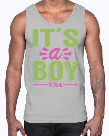 Its A Boy Style 130#- baby- Cotton Tank