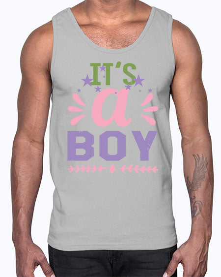 Its a boy Style 131#- baby shower- Cotton Tank