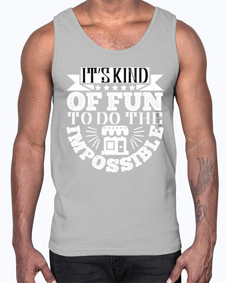 Its kind of fun to do the impossible Style 251#- architect- Cotton Tank