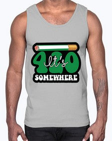 Its somewhere 674#- marijuana- Cotton Tank