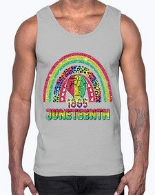 Juneteenth 1865 Rainbow 19#- black juneteenth- Cotton Tank