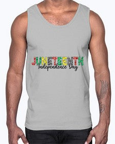 Juneteenth Independence Day 37#- black juneteenth- Cotton Tank