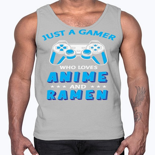 Just A Gamer Who Loves Anime and Ramen 262#- anime- Cotton Tank