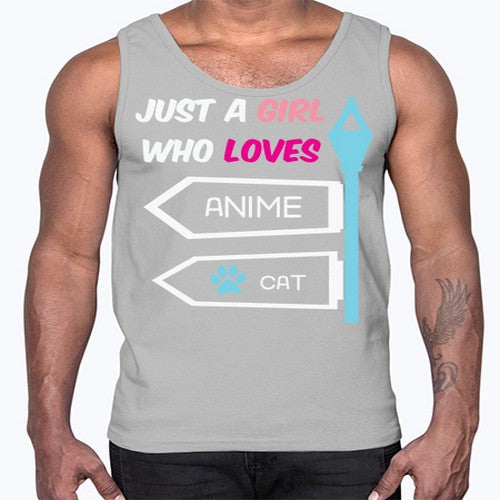 Just A Girl Who Loves Anime 264#- anime- Cotton Tank