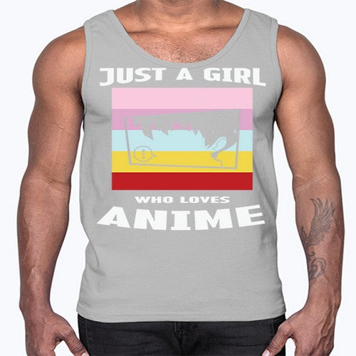 Just A Girl Who Loves Anime 265#- anime- Cotton Tank