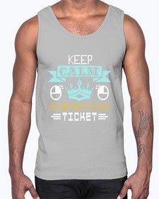 Keep calm and put in a ticket 28#- computer- Cotton Tank