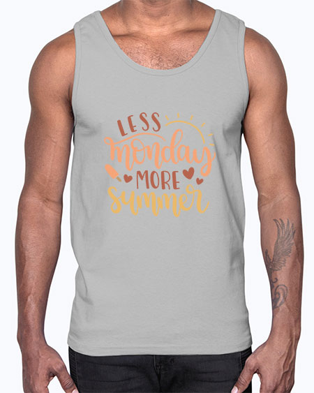 Less monday more summer 90#- summer- Cotton Tank
