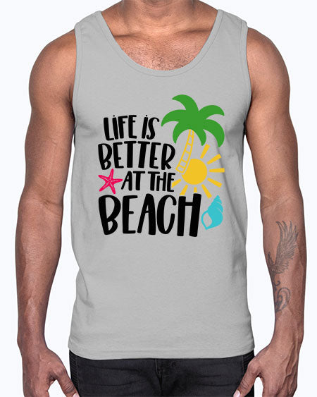 Life Is Better At The Beach Style 34#- summer- Cotton Tank