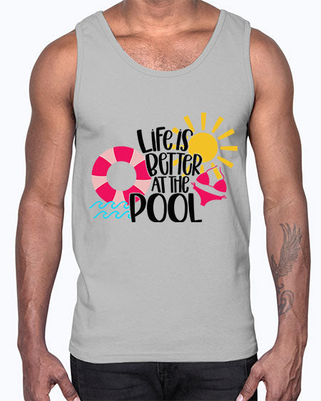 Life Is Better At The Pool Style 33#- summer- Cotton Tank