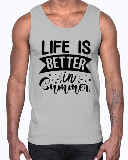Life is better in Summer 01#- summer- Cotton Tank
