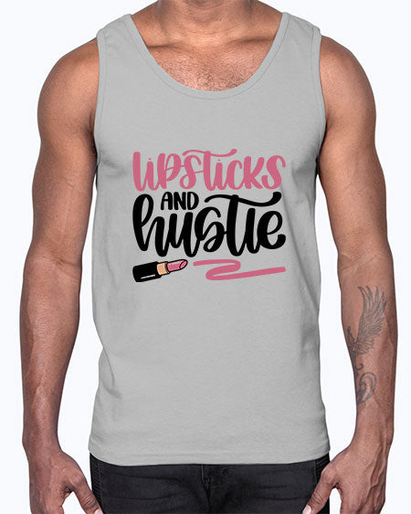 Lipstick And Hustie Style 58#-makeup Cotton Tank