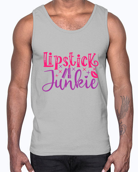 Lipstick Junkie Style 228#-makeup Cotton Tank
