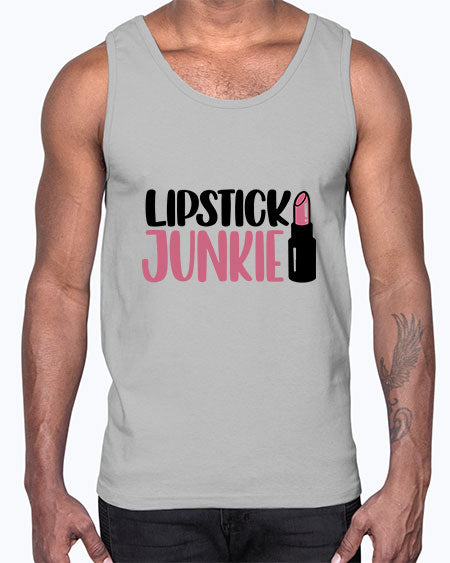 Lipstick Junkie Style 56#-makeup Cotton Tank