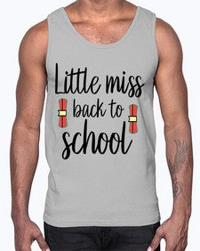 Little miss back to school 478#- general school- Cotton Tank