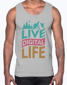 Live Digital Life 7#- internet- Cotton Tank