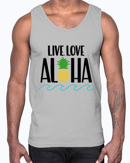 Live Love Aloha Style 30#- summer- Cotton Tank