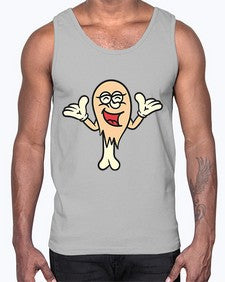 Lonesome chick 160#- cartoon food- Cotton Tank