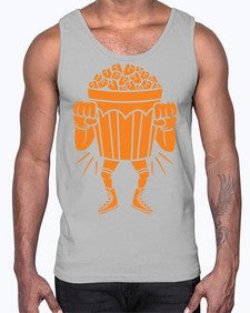 Mad popcorn 164#- cartoon food- Cotton Tank