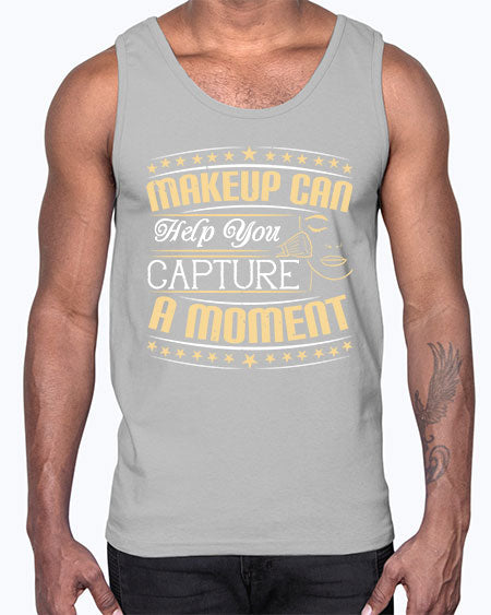 Makeup can help you capture a moment Style 195#-makeup Cotton Tank