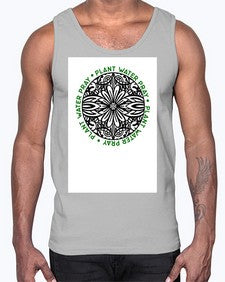 Mandala Garden Round 910#- mandala- Cotton Tank