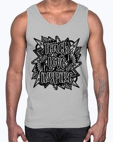 Mandala Teach Love Inspire 763#- mandala- Cotton Tank