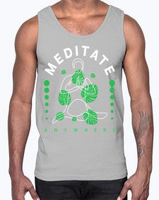 Meditate Anywhere 420#- yoga- Cotton Tank