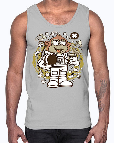 Monkey Astronaut- monkey- Cotton Tank
