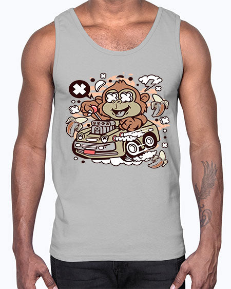 Monkey Hotrod- monkey- Cotton Tank