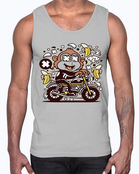 Monkey Motocrosser- monkey- Cotton Tank