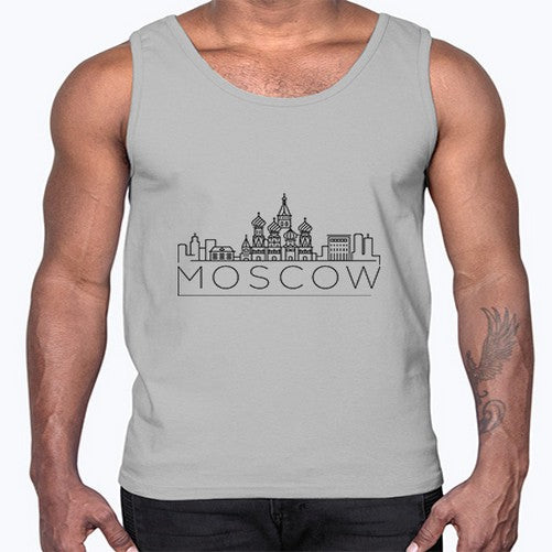 Moscow Minimal Skyline 1353#- cities- Cotton Tank