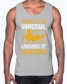 Music is the universal language of mankind 34#- dance2- Cotton Tank
