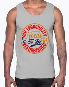 My tranquility needs to be refurbished 139#- chess- Cotton Tank