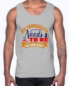 My tranquility needs to be refurbished 140#- chess- Cotton Tank