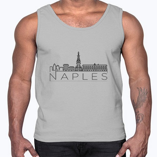 Naples Minimal Skyline 1409#- cities- Cotton Tank