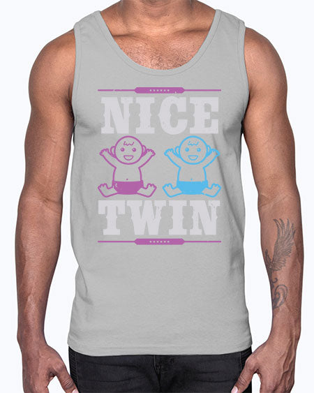 Nice Twin Style 167#- baby shower- Cotton Tank