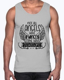 Not All Angels Have Wings Some Have Stethoscopes Style Style 1135#- nurse- Cotton Tank