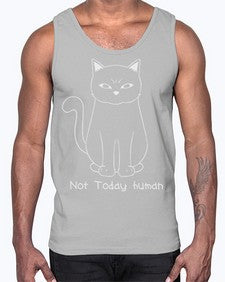 Not Today Human- cats- Cotton Tank