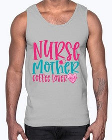 Nurse Mother Coffee Lover Style 1185#- nurse- Cotton Tank