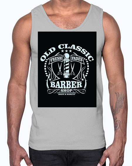 Old Classic Barber1284#- barber- Cotton Tank
