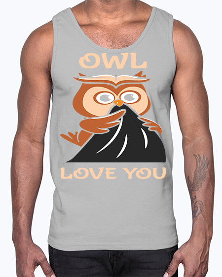 Owl Love You A TurtleRabbit 12#- owl- Cotton Tank