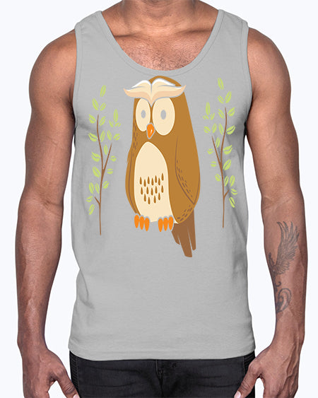 Owl of Athena Long Sleeve A TurtleRabbit 14#- owl- Cotton Tank