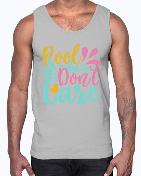 POOL HAIR DONT CARE Style 6#- summer- Cotton Tank