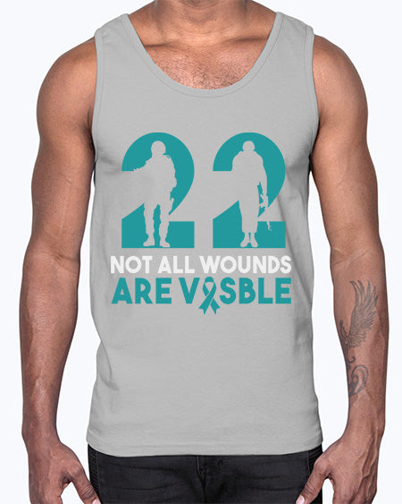 PTSD Awareness Month Support 10#- PTSD- Cotton Tank