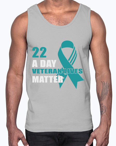 PTSD a Day Veteran 12#- PTSD- Cotton Tank